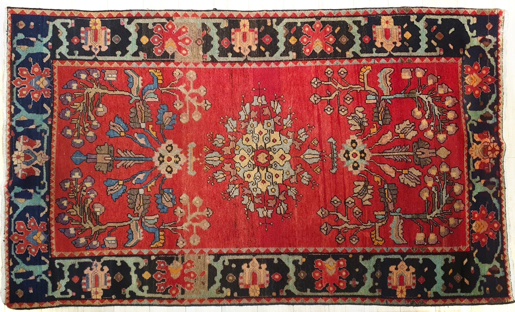 Alfombra persa Ásn Irán, 233x141cm. (col. Bentley)