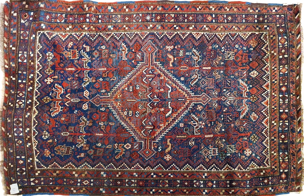 Alfombra persa tipo Gabesh, Fars Irán, 175x115cm. (col. Bentley)