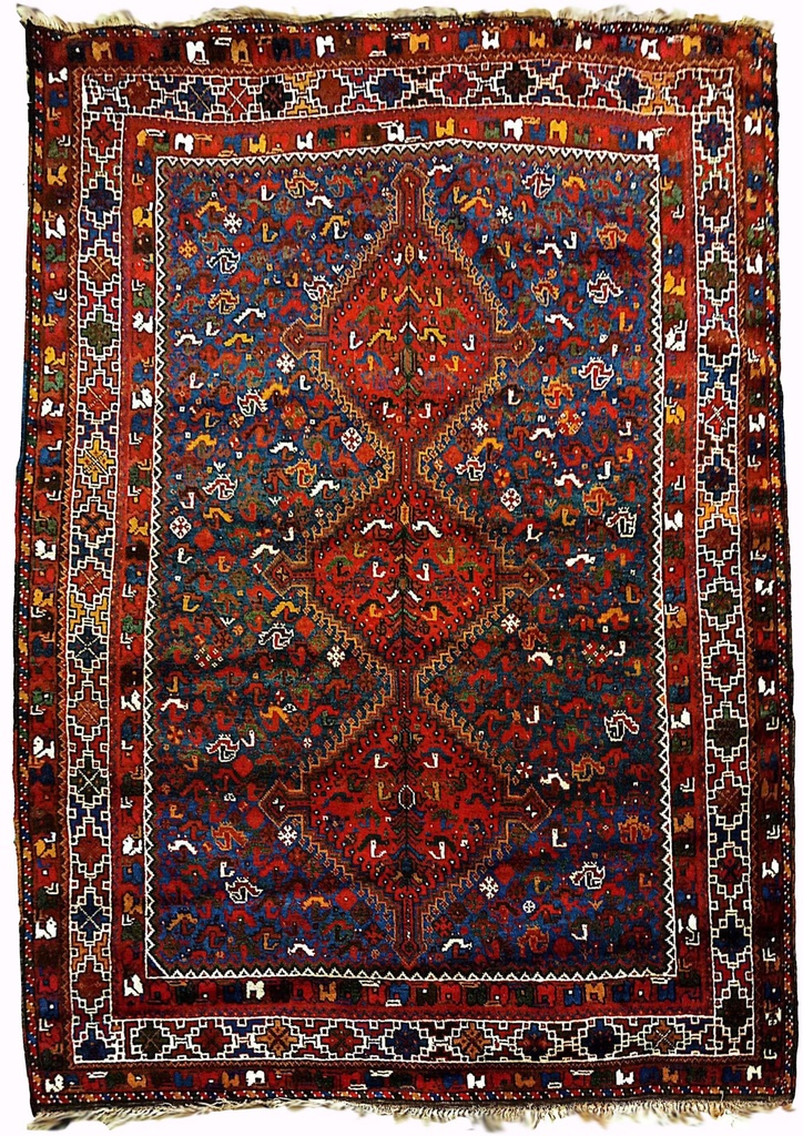 Alfombra persa Fars Gabbesh, 202x156cm. (col. Bentley)