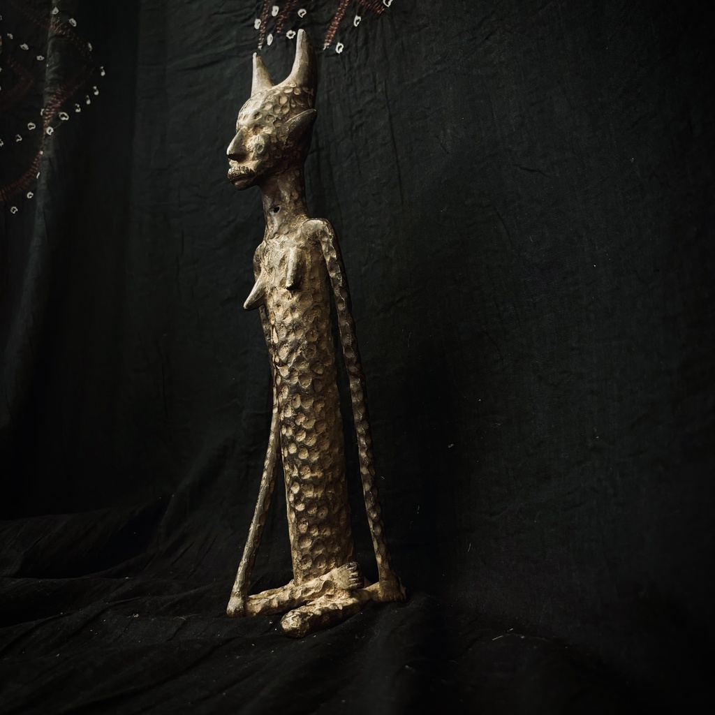 Ancestro "demonio" Dogón en bronce (Mali)