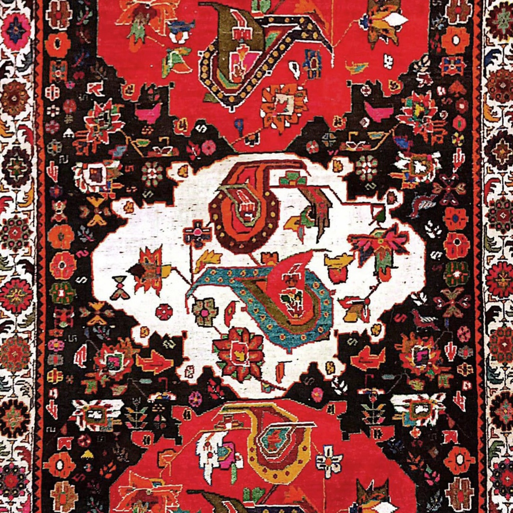 Persian rug, 225x160cm. (Bentley col.)