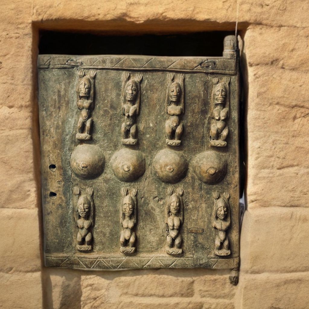 Dogon barn door