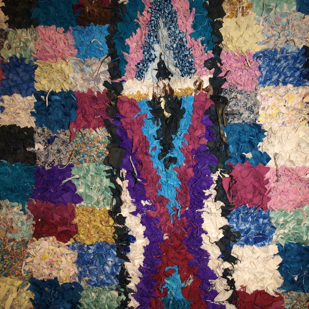 Boucherouite rug, 240x105cm.